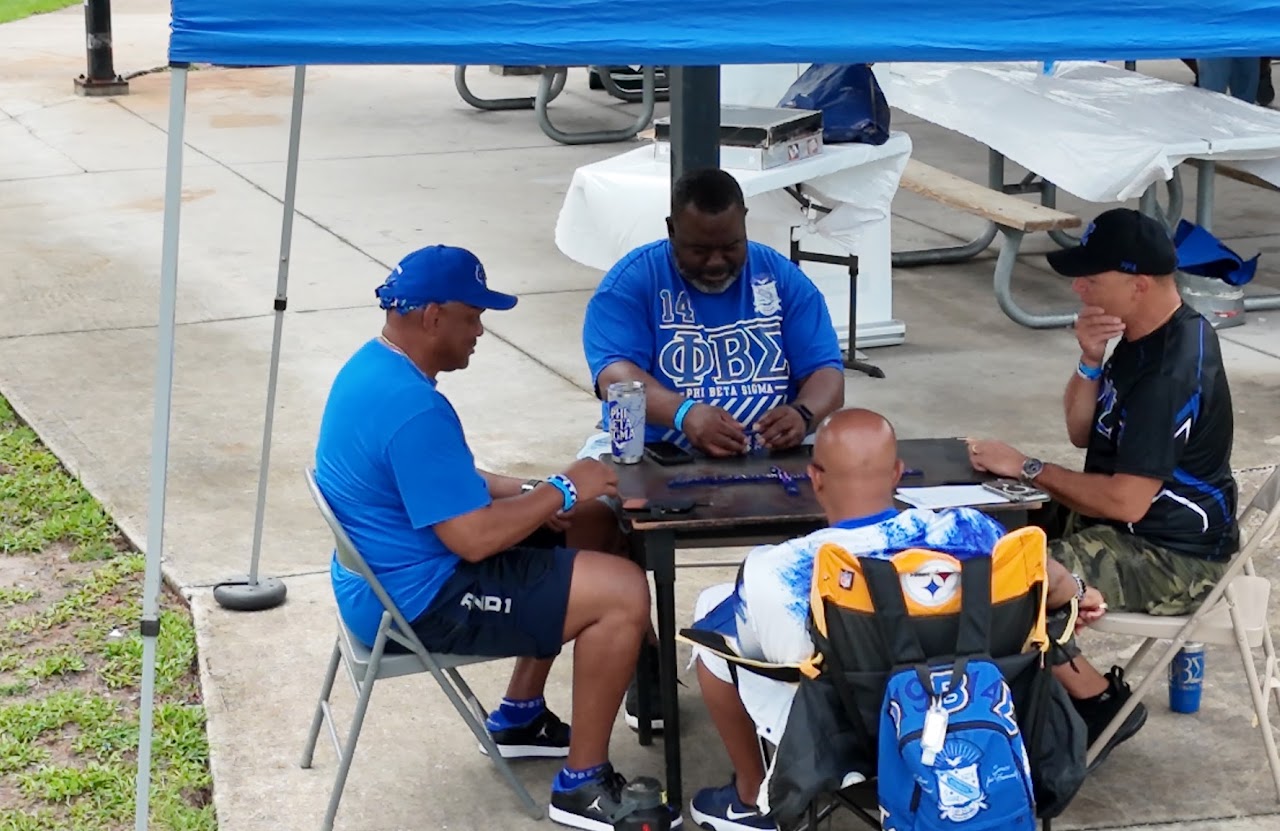 Blue and White Family Day Picnic 3